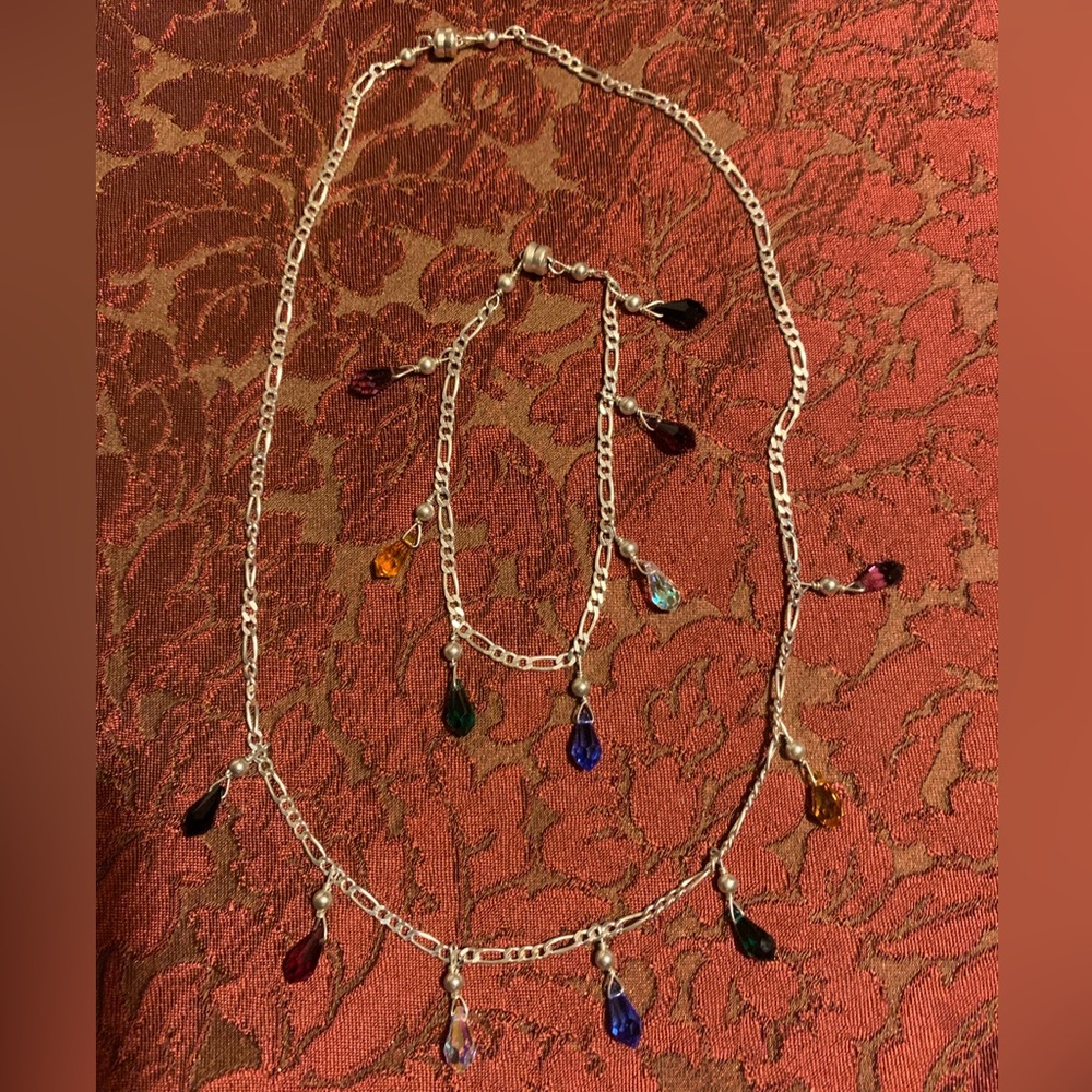 Sterling Silver Necklace & Bracelet Set